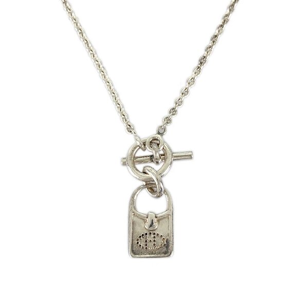 HERMES Evelyn Silver Necklace - Picture 1 of 13